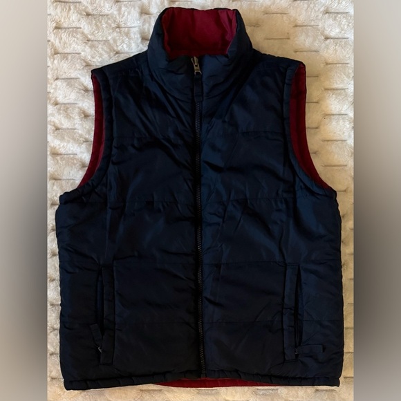 Abercrombie & Fitch Jackets & Blazers - Abercrombie & Fitch Women’s Puffer Vest Y2K Blue Red Full Zip 92 Patch Sz S